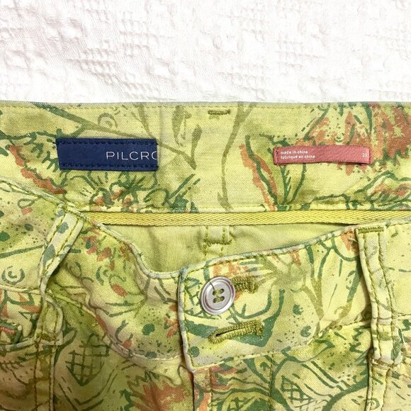Anthropologie Pilcro and the Letterpress Green The Wanderer Pants Low Rise 28 - Picture 4 of 7